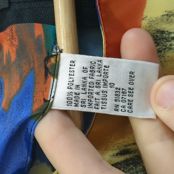 Vintage Martinique Casual Blue and Red Midi Sheath Dress with Crew Neck size‎ 10 - Picture 3 of 5